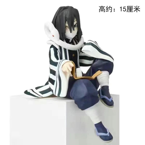 Obanai Iguro Sitting Demon Slayer Figure – 15 cm Anime Collectible