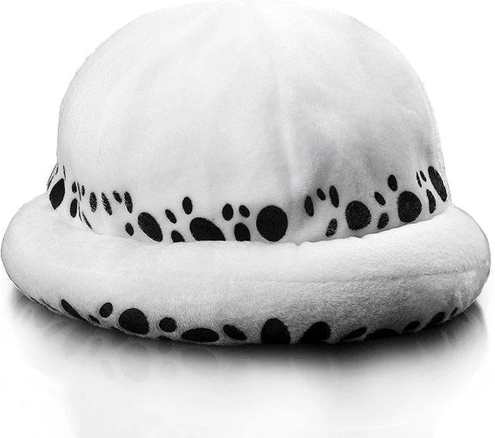 One Piece Trafalgar Law White Spotted Plush Cosplay Hat