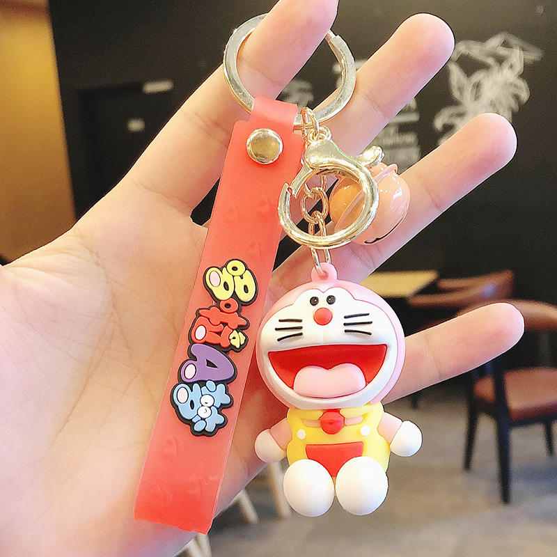 Pink Dora Rubber Keychain – Laughing Bell Strap