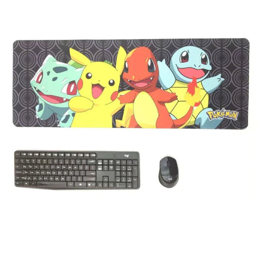 Pokémon Mouse Pad – XL Desk Mat (Pikachu, Charmander, Bulbasaur, Squirtle)