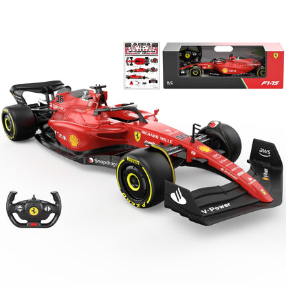 Rastar 1:18 Ferrari F1-75 Charles Leclerc #16 Remote Control Car – Red