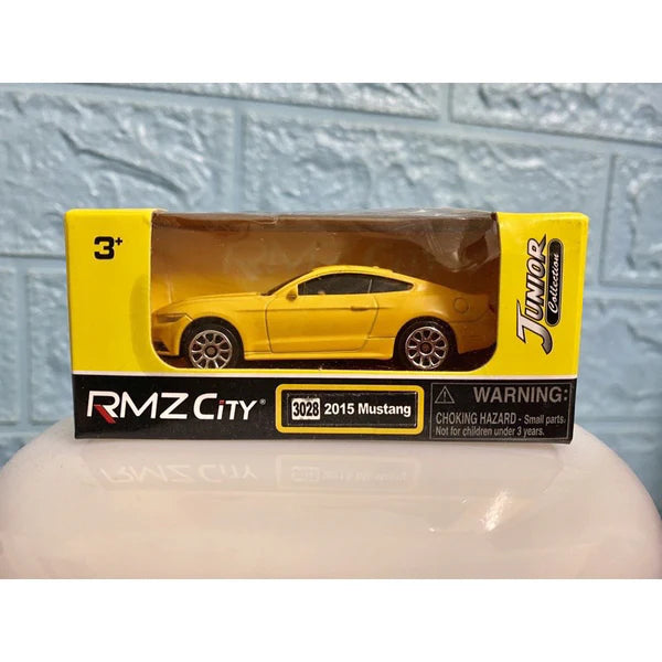 RMZ City Ford Mustang 2015 1:64 Scale Die Cast Car Model – Yellow Collectible