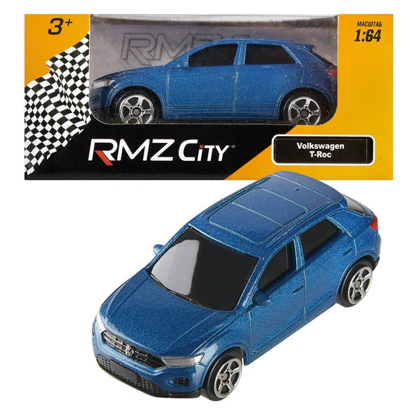 RMZ City Volkswagen T-Roc 1:64 Scale Die Cast Car Model – Blue Collectible