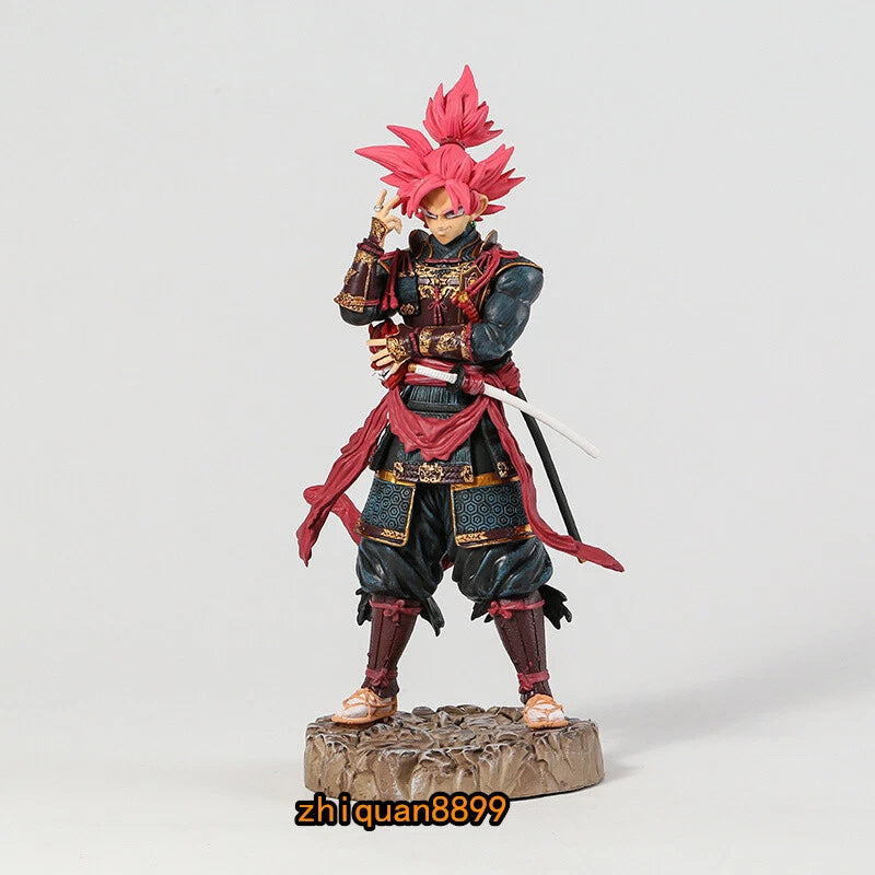 Dragon Ball Samurai Rose 34 cm Deluxe Statue – Armored Variant on Stone Base