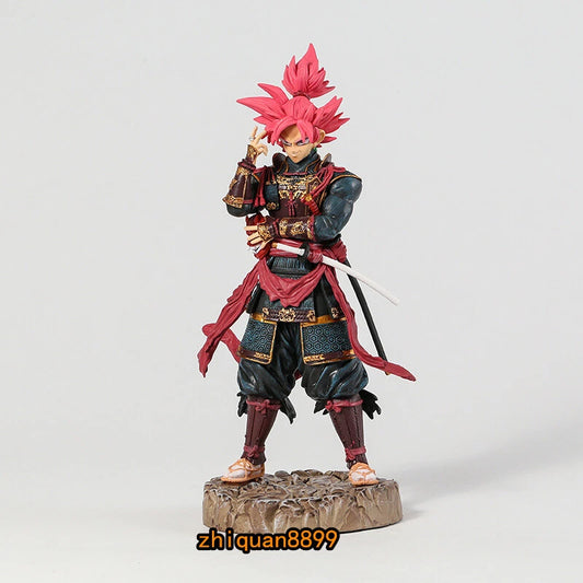 Dragon Ball Samurai Rose 34 cm Deluxe Statue – Armored Variant on Stone Base