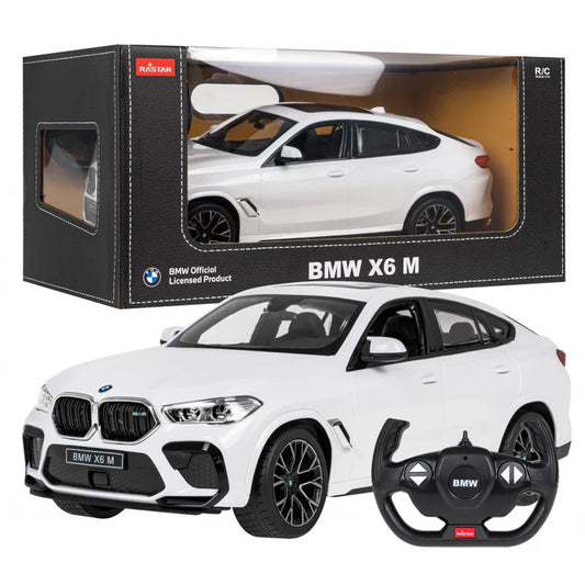 Rastar 1:14 BMW X6 M Remote Control SUV – White