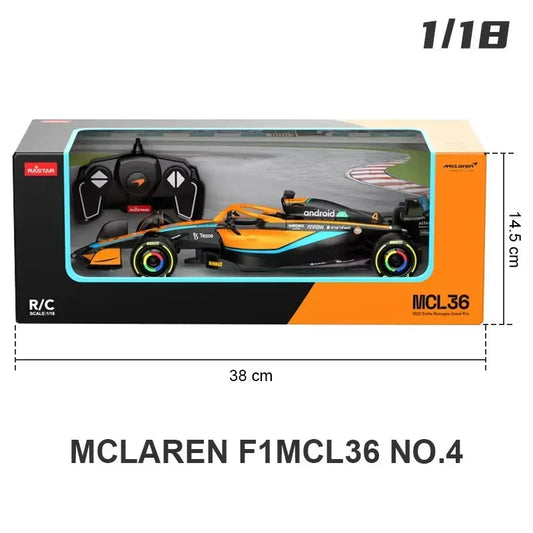 Rastar McLaren F1 MCL36 No.4 Remote Control Car 1:18 Scale | Lando Norris - Drakon Lifestyle India