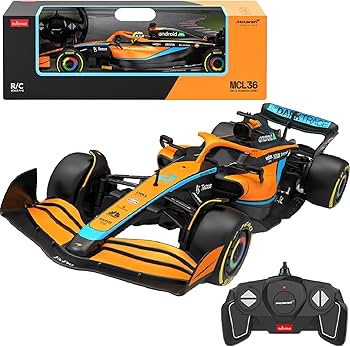 Rastar 1:18 McLaren MCL36 Lando Norris #4 Remote Control Car – Orange
