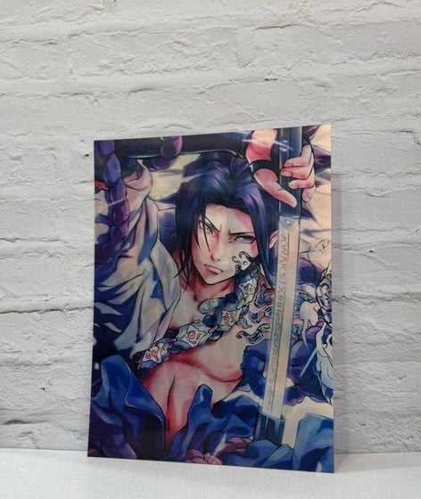 Sasuke Uchiha 3D Wall Poster – 30x40 CM Anime Edition