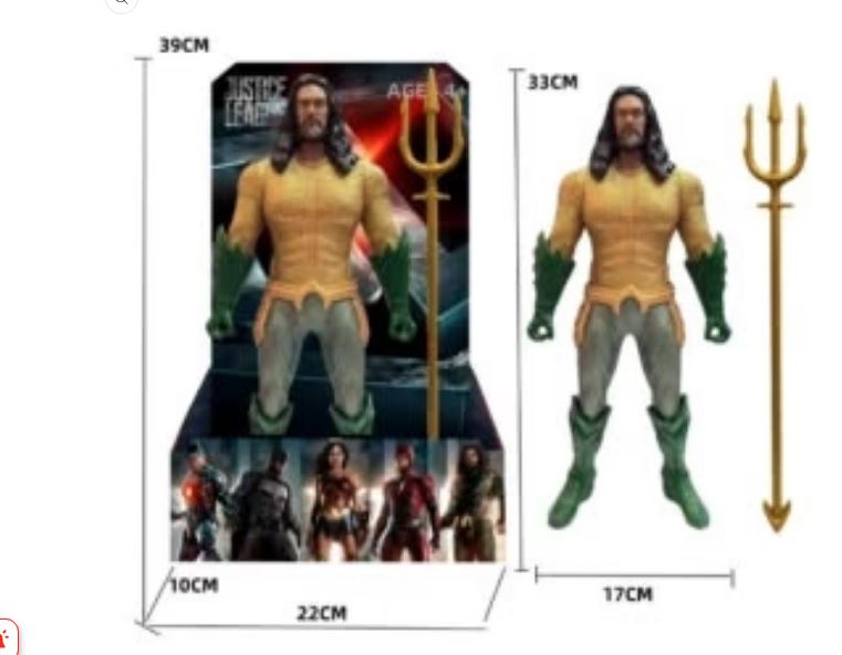 Sea Warrior Aqua man Superhero Action Figure – 33 cm Movable Joint Collectible