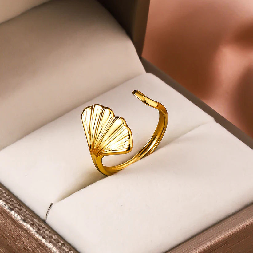 Shell Adjustable Ring – Ocean Inspired Statement Jewelry