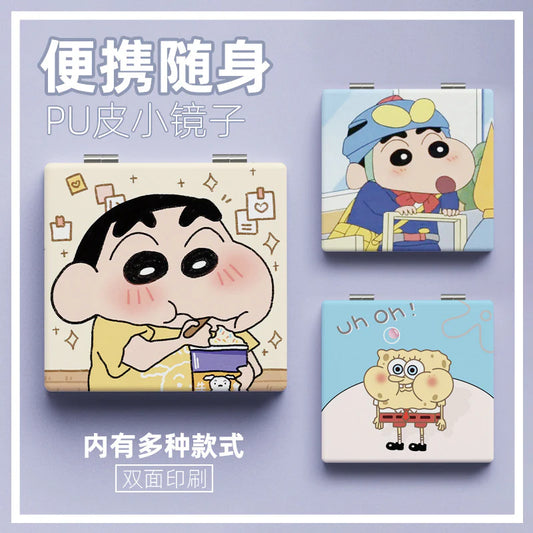 Shinchan Pocket Mirror Set – Cute Cartoon Compact Mirrors (Pack of 3)