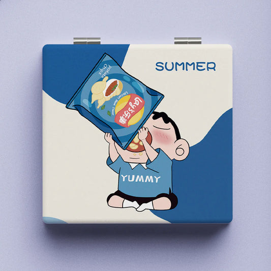 Shinchan Snack Pocket Mirror – Cute Cartoon Compact Mirror