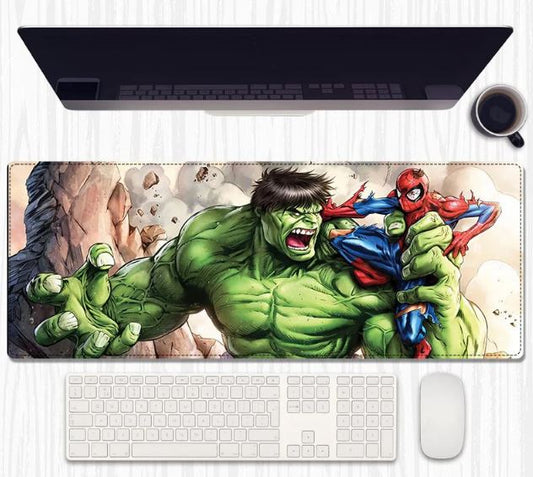 Smash Swing Desk Mat 80×30 cm – Extended Keyboard & Mouse Pad with Anti‑Slip Rubber and Stitched Edges