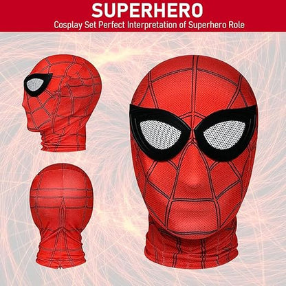 Spider-Man Lycra Fabric Mask for Kids & Adults – Stretchable Superhero Face Mask