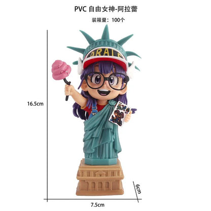 Statue of Liberty Arale – 16.5 cm Cute PVC Figure with Base