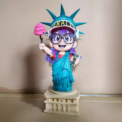 Statue of Liberty Arale – 16.5 cm Cute PVC Figure with Base