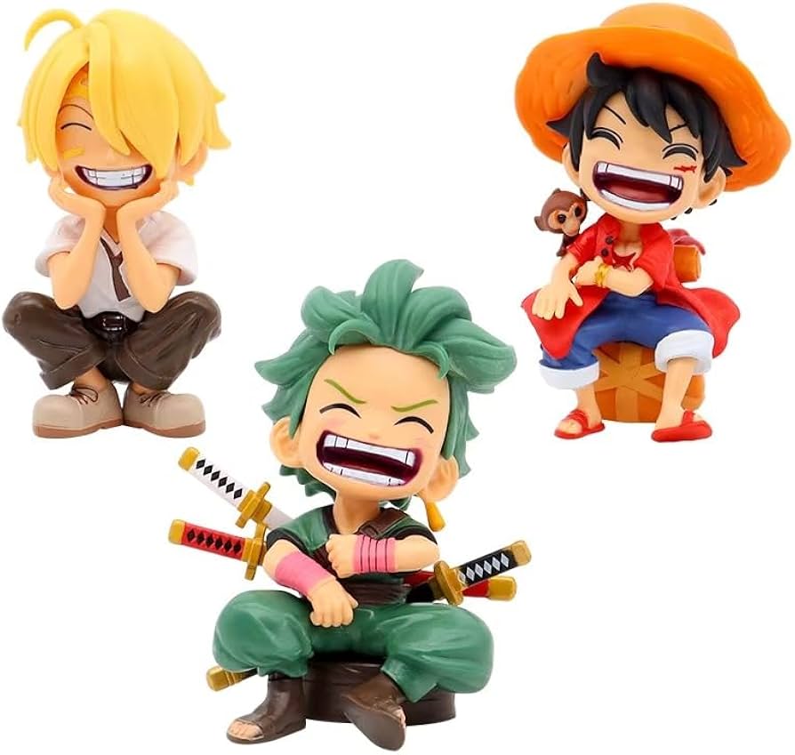 Buy Online One Piece Chibi Luffy Zoro Sanji Trio Set – Drakon