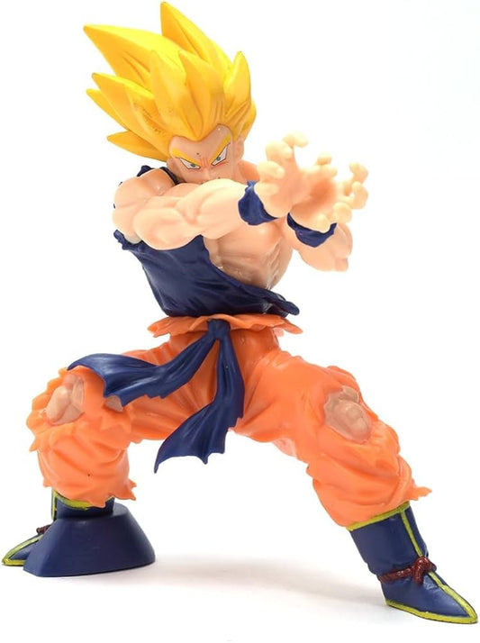 Dragon Ball Z Super Saiyan Goku Battle Pose PVC Figure (15 cm)