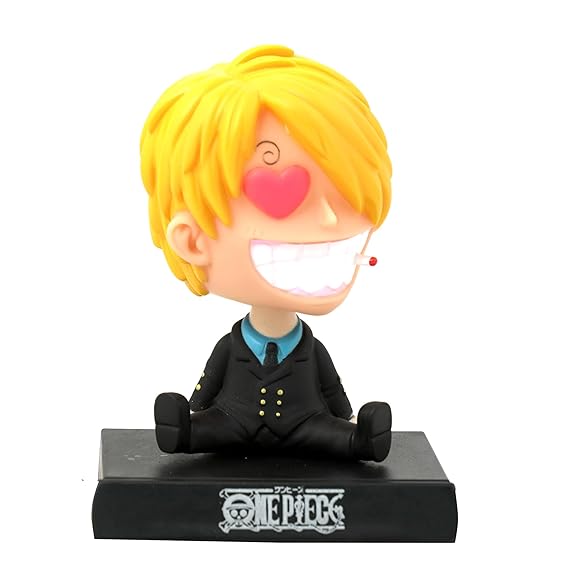 Vinsmoke Sanji Bobblehead – 11 cm One Piece Figure with Logo Base