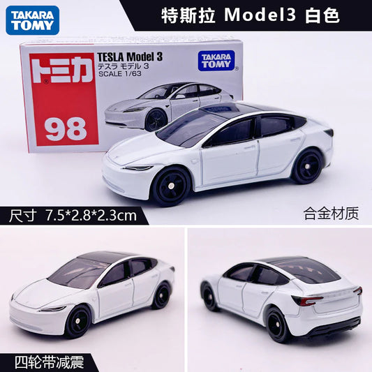 Takara Tomy Tesla Model 3 1:63 Scale Diecast Model Car