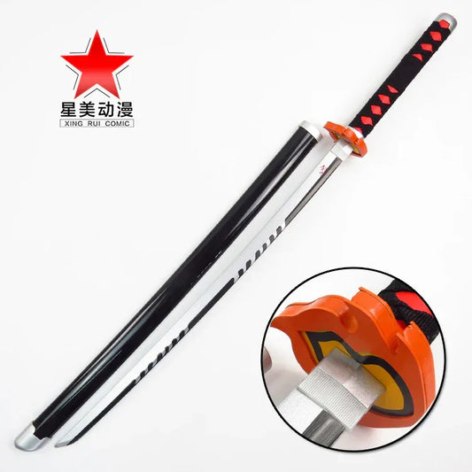 Demon Slayer: Kimetsu no Yaiba – 104 cm Wooden Katana Anime Cosplay - Drakon Lifestyle India