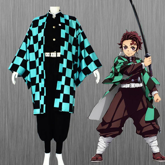 Tanjiro Kamado Cosplay Costume - Demon Slayer Role Play Outfit - Drakon Lifestyle India