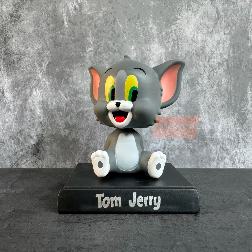Tom Cat Bobblehead – 11 cm Classic Cartoon Figure on Nameplate Base