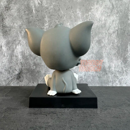 Tom Cat Bobblehead – 11 cm Classic Cartoon Figure on Nameplate Base