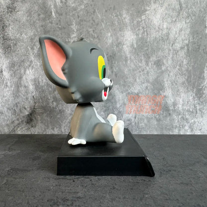 Tom Cat Bobblehead – 11 cm Classic Cartoon Figure on Nameplate Base