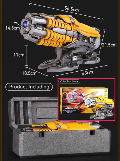 Transformers Bumblebee arm cannon size reference wearable LED collectible