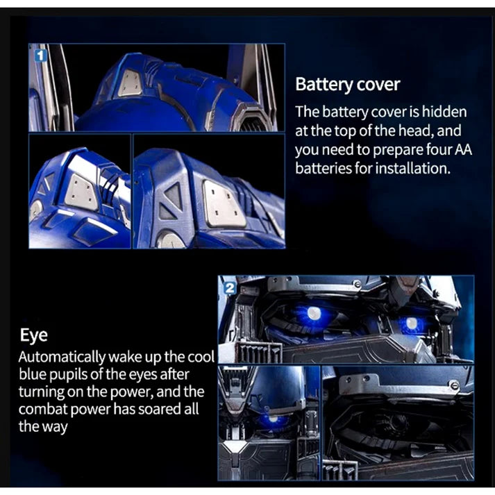 Transformers Optimus Prime helmet LED lighting effect voice remote control collectible