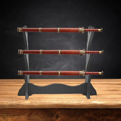 Wooden Katana Stand – Sword Holder Rack for Katana Display - Drakon Lifestyle India