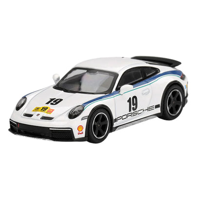 1:64 Porsche 911 Dakar Rally 1974 White Diecast – Mini GT Collector Edition