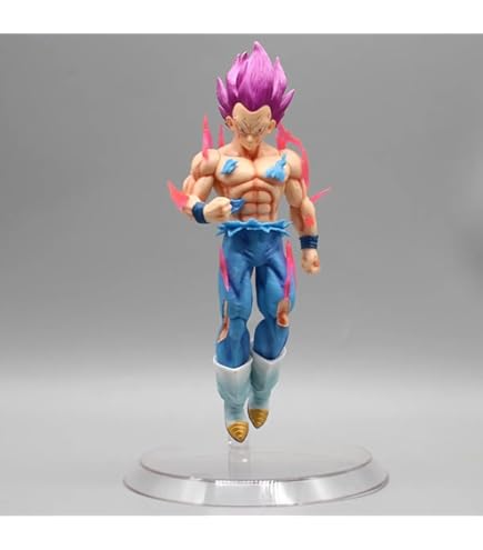 Ultra Ego Prince – 19 cm Battle‑Damaged Purple Aura Vegeta PVC Figure