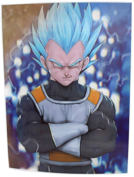Super Saiyan Blue Vegeta 3D Wall Poster – 30x40 CM Dragon Ball Edition