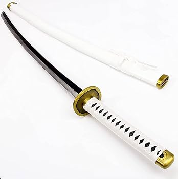 One piece - Zoro Wado Ichimonji White Anime Wodden Katana – Cosplay Collectible Prop