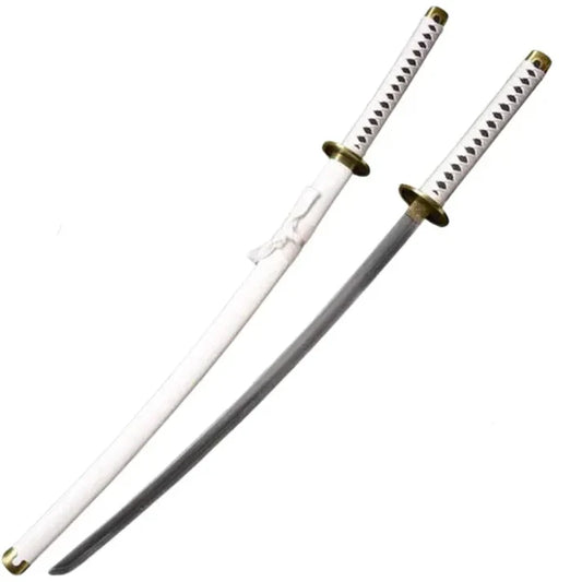 One piece - Zoro Wado Ichimonji White Anime Wodden Katana – Cosplay Collectible Prop