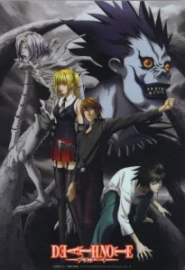 Death Note Group Wall Hanging Scroll – Ryuk, Light, L, Misa Anime Poster