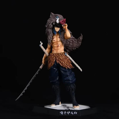Wild Boar Blade Fighter Figure 30 cm – Dual Sword Anime Collectible with Base