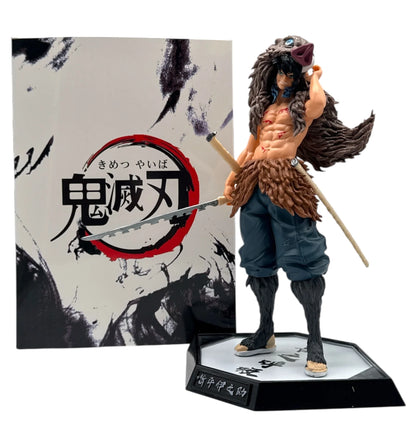 Wild Boar Blade Fighter Figure 30 cm – Dual Sword Anime Collectible with Base