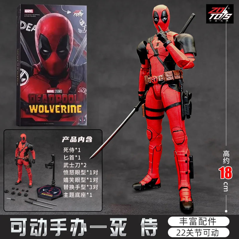 Deadpool 18CM Action Figure – Deluxe Marvel Collectible with Accessories