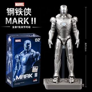 Iron Man Mark 2 Action Figure 10cm – Marvel Silver Armor Collectible