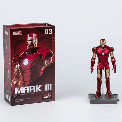 Iron Man Mark 3 Action Figure 10cm – Marvel Red & Gold Armor Collectible
