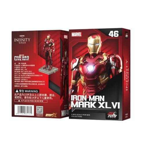 Iron Man Mark 46 (MK46) 10cm Action Figure – Civil War Marvel Armor Collectible