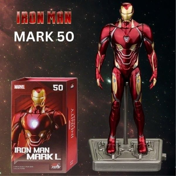 Iron Man Mark 50 (MK50) 10cm Action Figure – Infinity War Nano-Tech Armor Collectible