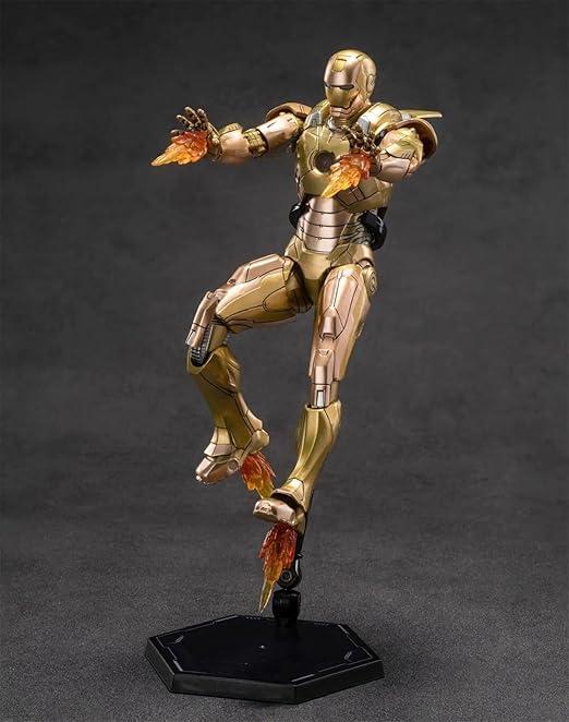 Iron Man Mark 21 (Midas) Deluxe Action Figure 10cm  – Marvel Gold Armor Collectible