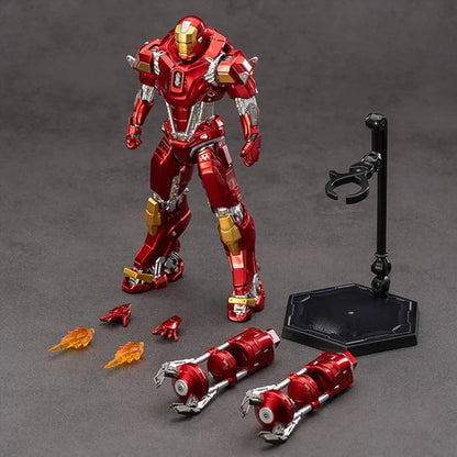 Iron Man Mark 35 (Red Snapper) Deluxe Action Figure 10cm  – Marvel Armor with Jackhammer Arms