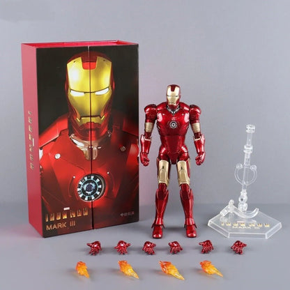 Iron Man Mark 3 Deluxe Action Figure – Marvel Red & Gold Armor Collectible