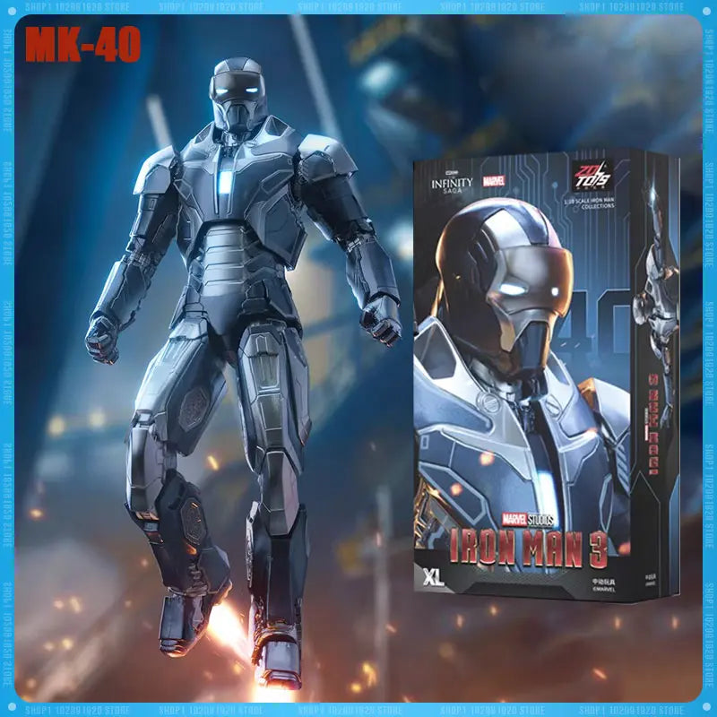 Iron Man Mark 40 (Shotgun) Action Figure 10cm – Marvel High-Speed Armor Collectible